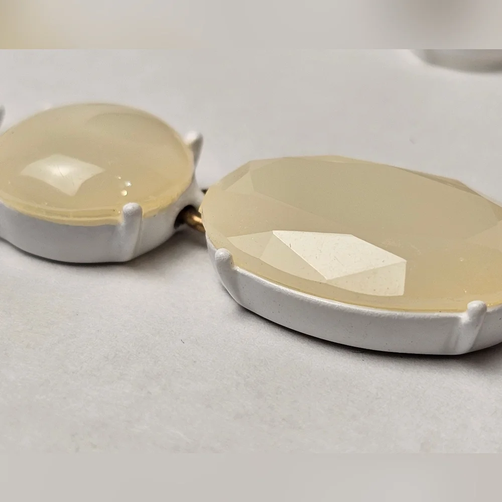 [J. CREW] Candy Gem Collection Opaque Cream◇Off White Translucent Stones